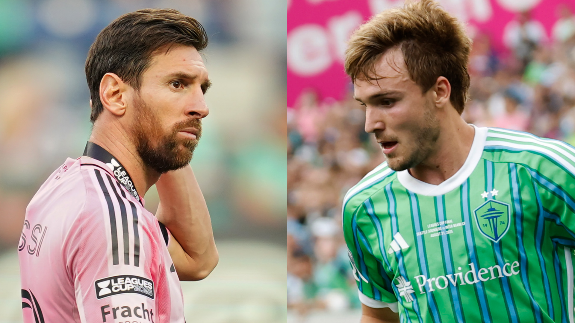 Lionel Messi accused of blackballing Pedro de la Vega from Argentina national team in tense exchange during Inter Miami's Leagues Cup final loss to the Seattle Sounders - Goal.com thumbnail