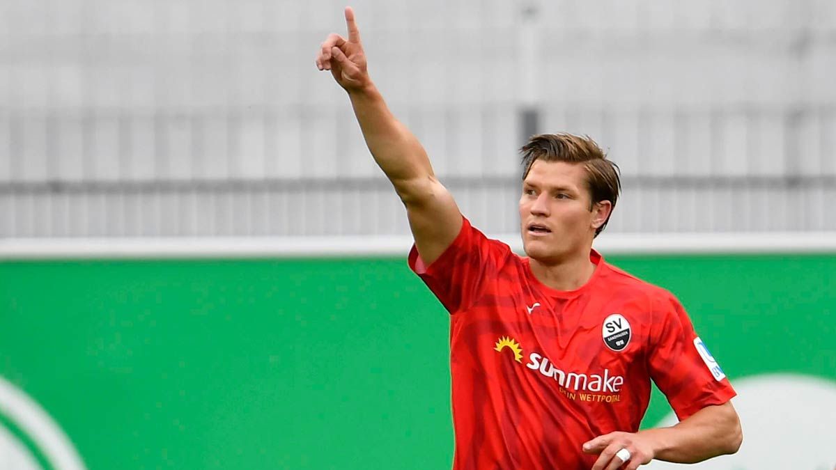 Kevin Behrens ist mit zwölf Saisontoren bester Torschütze des SV Sandhausen in der aktuellen Saison.