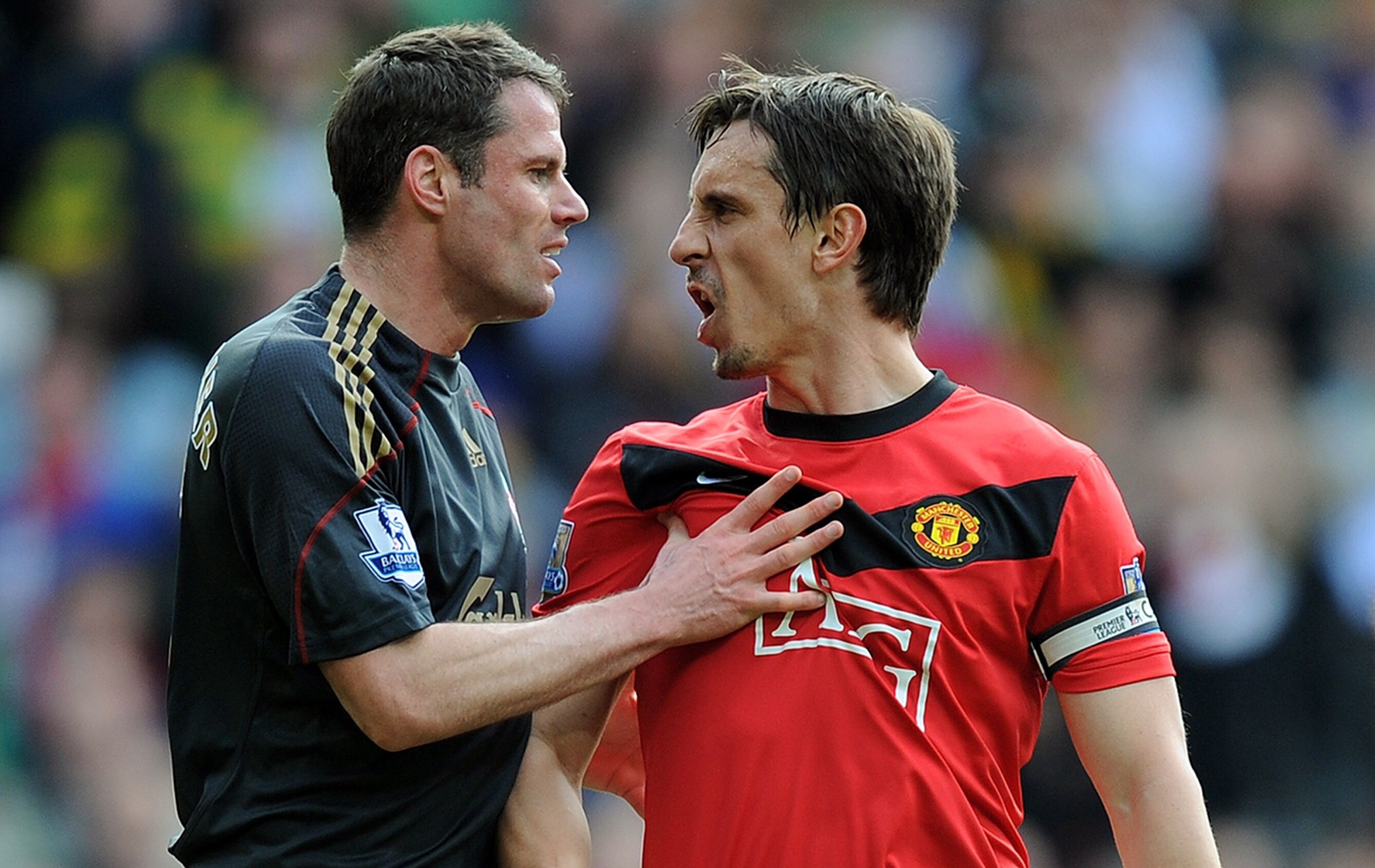 Jamie Carragher and Gary Neville
