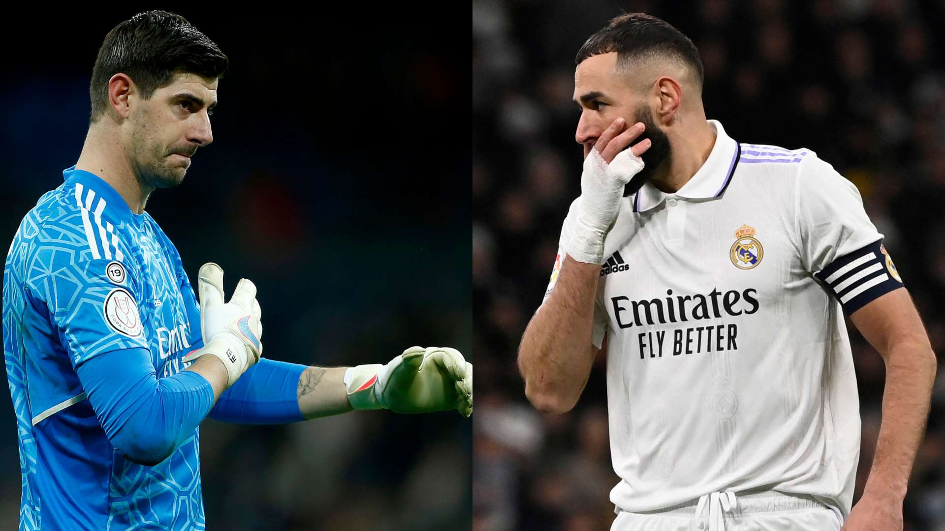 Courtois Benzema Real Madrid