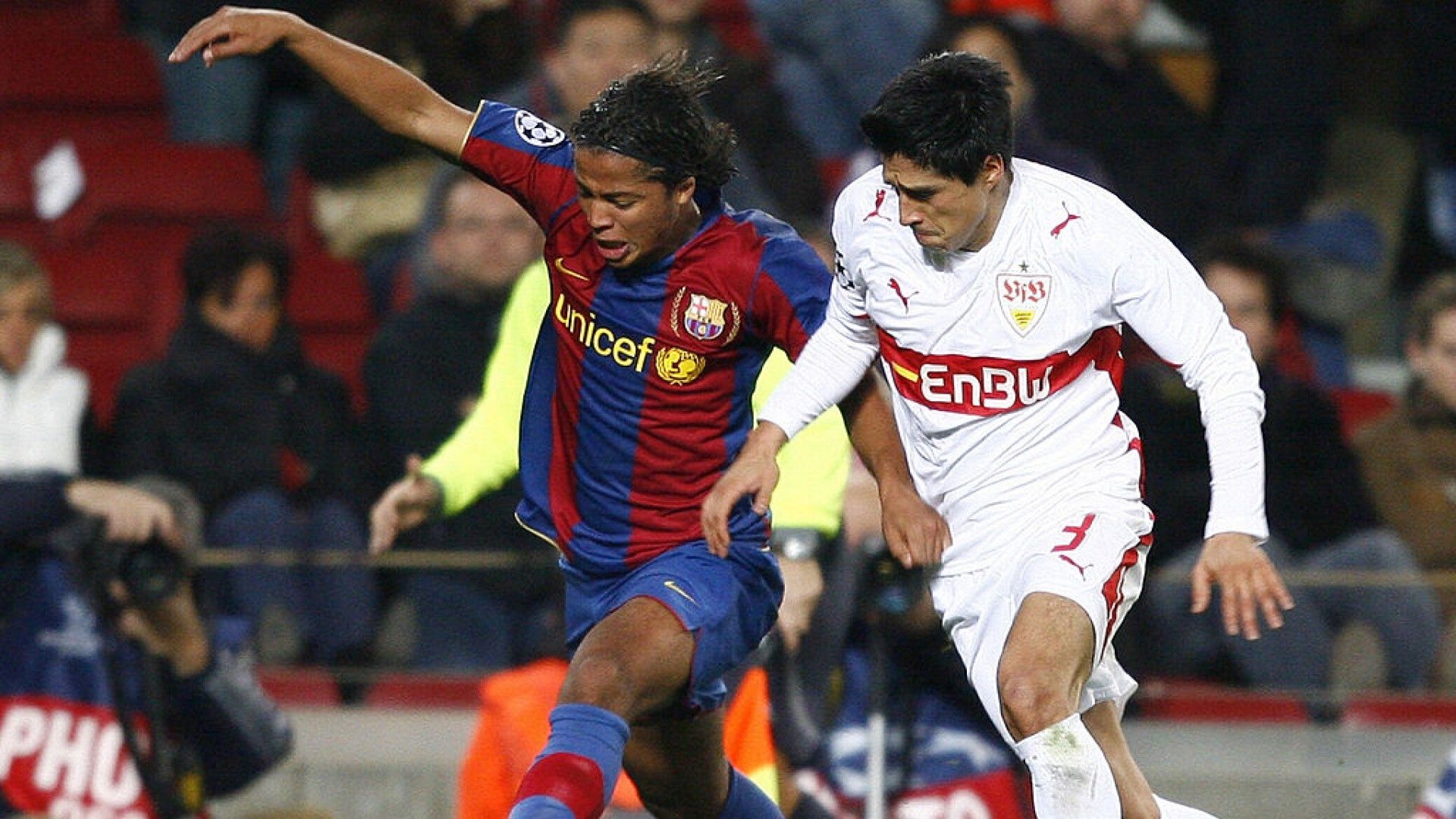 Giovani dos Santos Ricardo Osorio Barcelona Stuttgart Champions League 2008