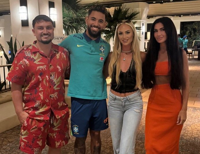 Alisha Lehmann Douglas Luiz Las Vegas friends