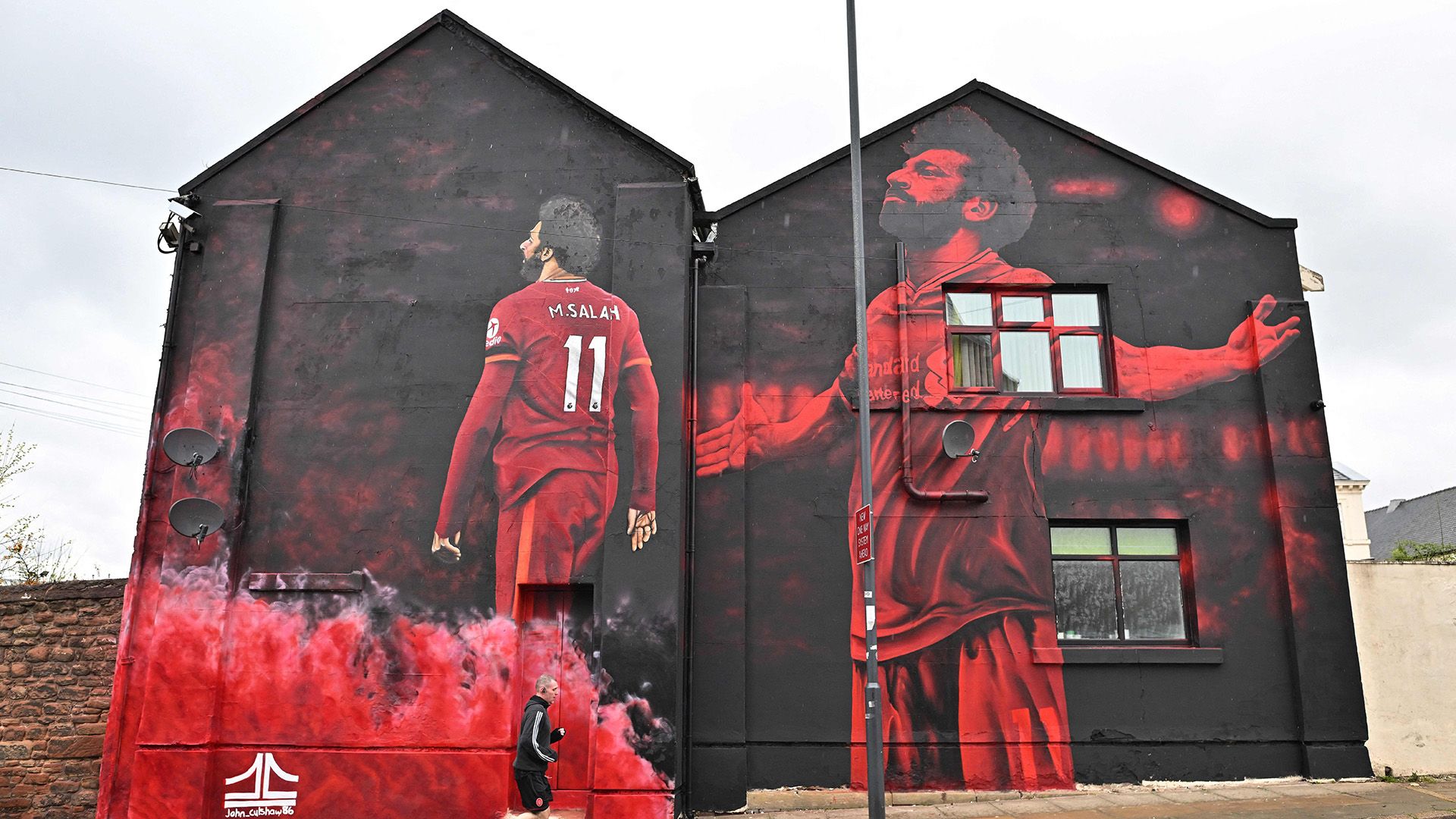 Mohamed Salah Liverpool mural
