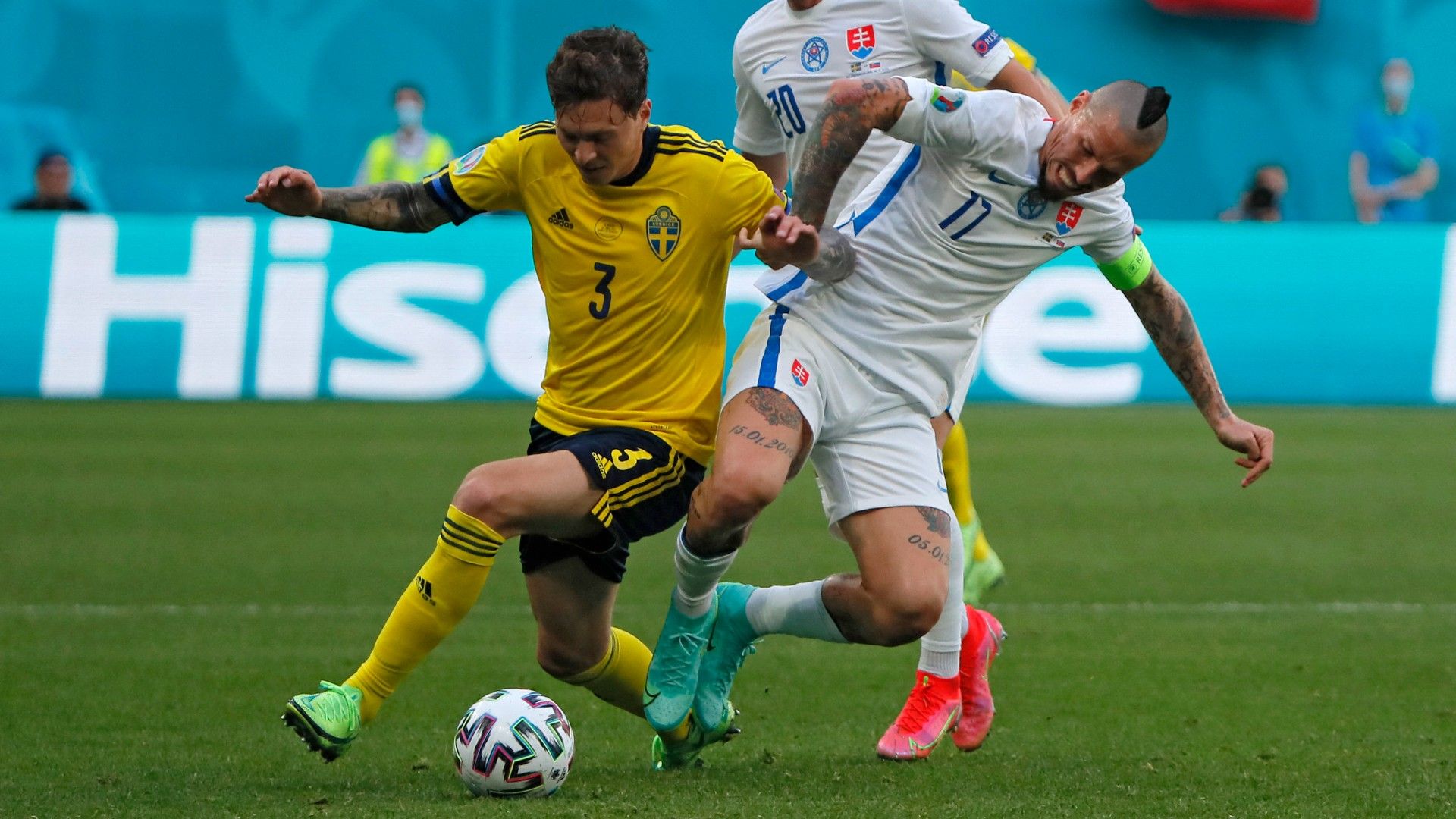 Victor Lindelof Marek Hamsik Sweden Slovakia
