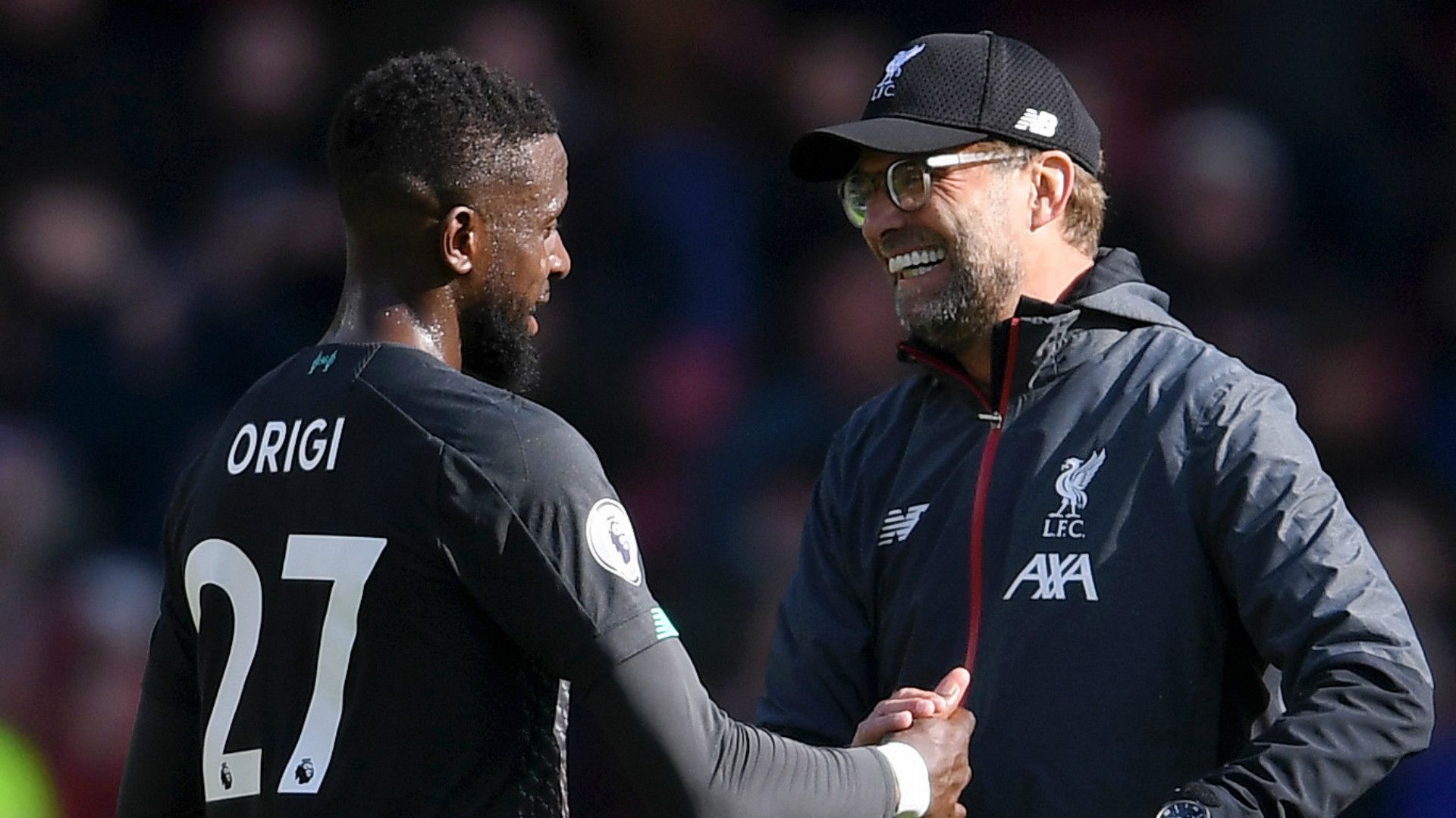 Divock Origi Jurgen Klopp Liverpool 2019-20