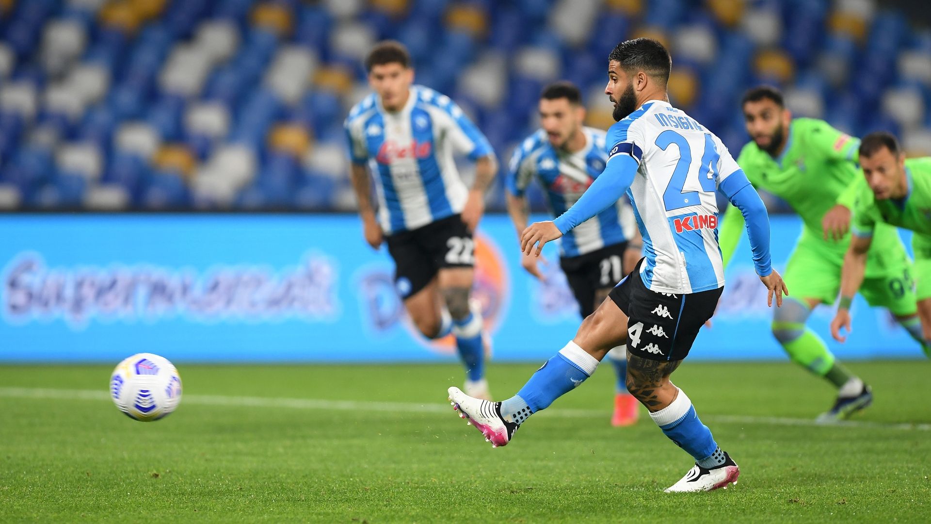 Insigne penalty Napoli Lazio