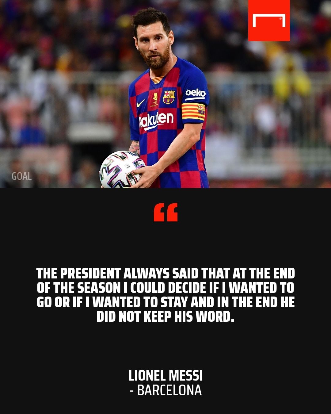 Lionel Messi quote GFX