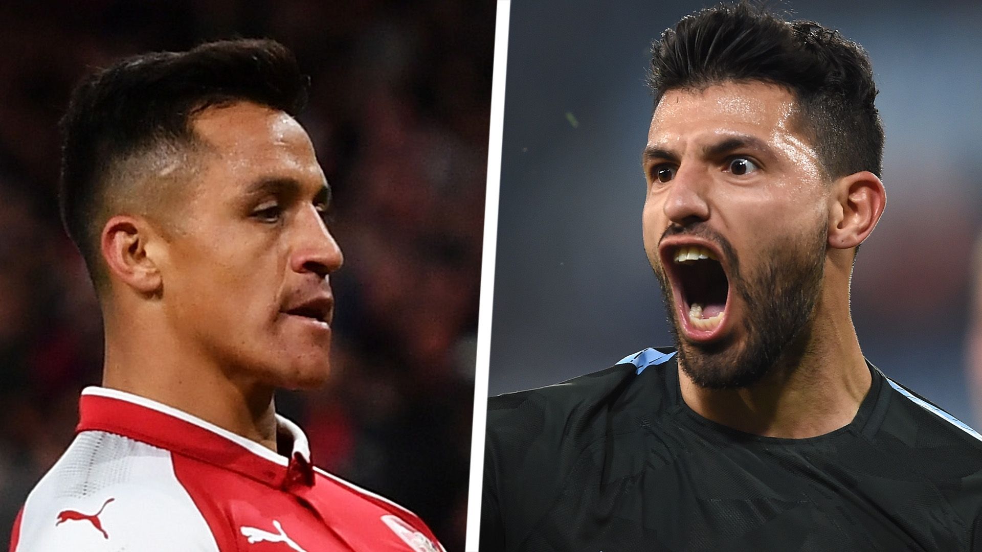Alexis Sanchez Sergio Aguero Split