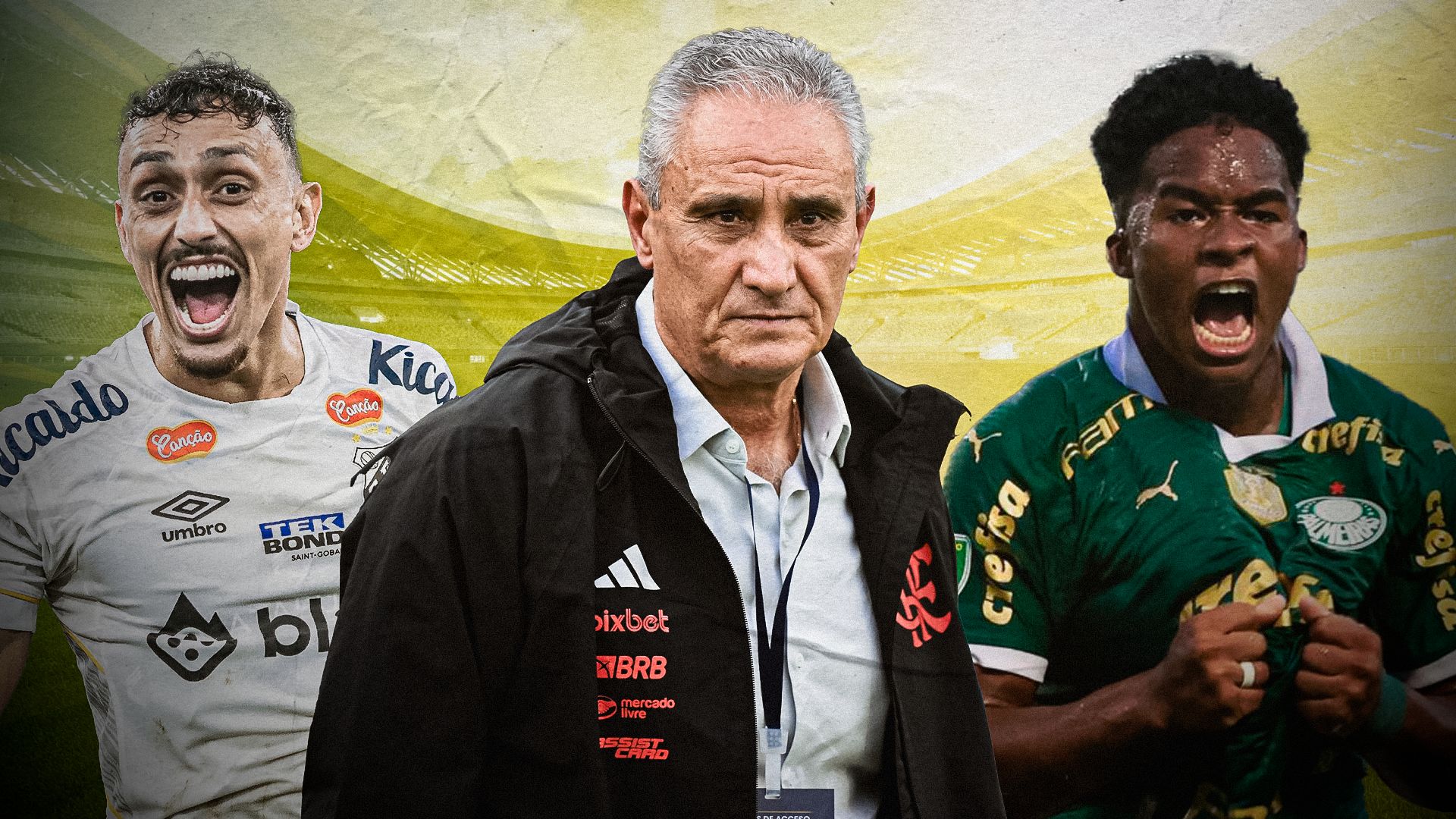 Santos, Palmeiras Tite estaduais GFX
