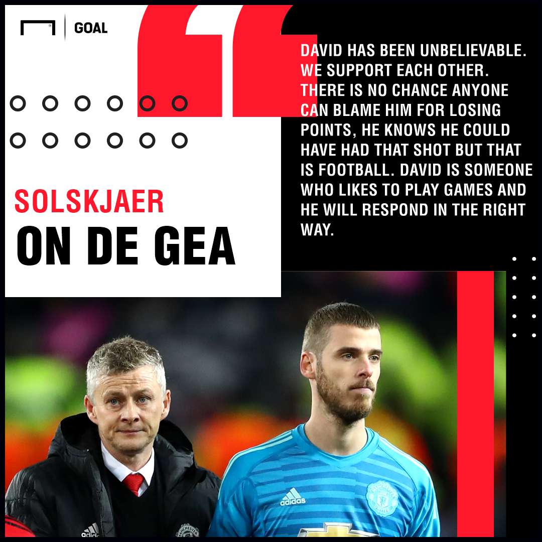 Ole Gunnar Solskjaer on David de Gea Manchester United