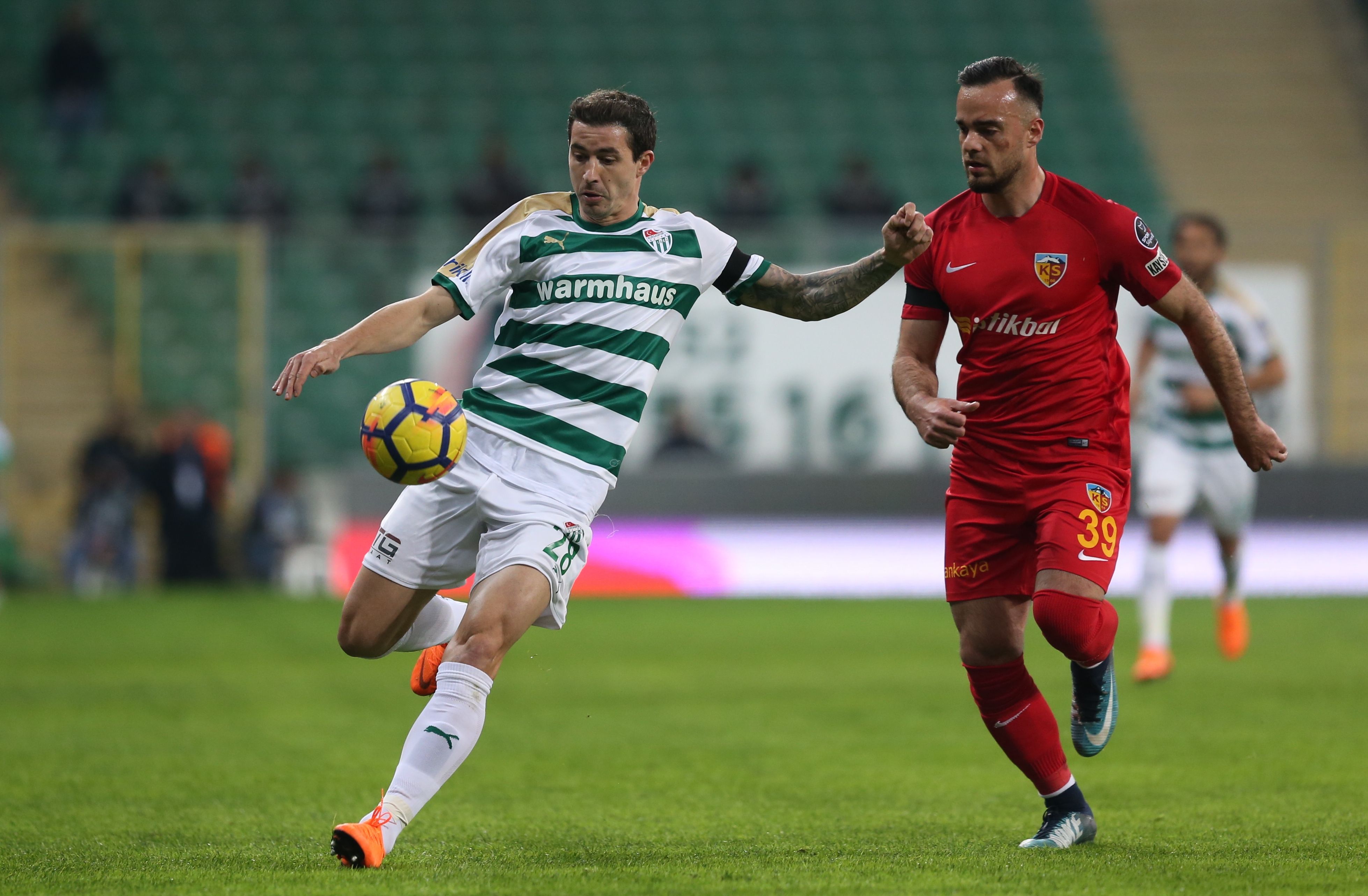 Bogdan Stancu Erkan Kas Bursaspor Kayserispor 03/02/18