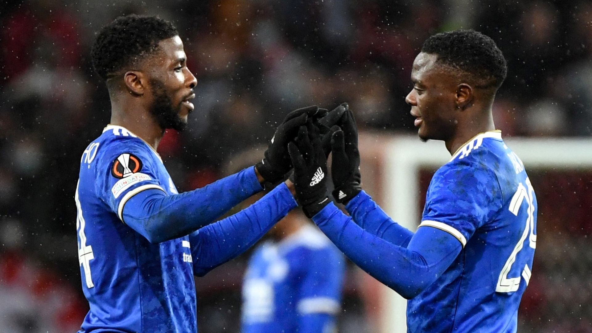 Kelechi Iheanacho and Patson Daka Leicester City