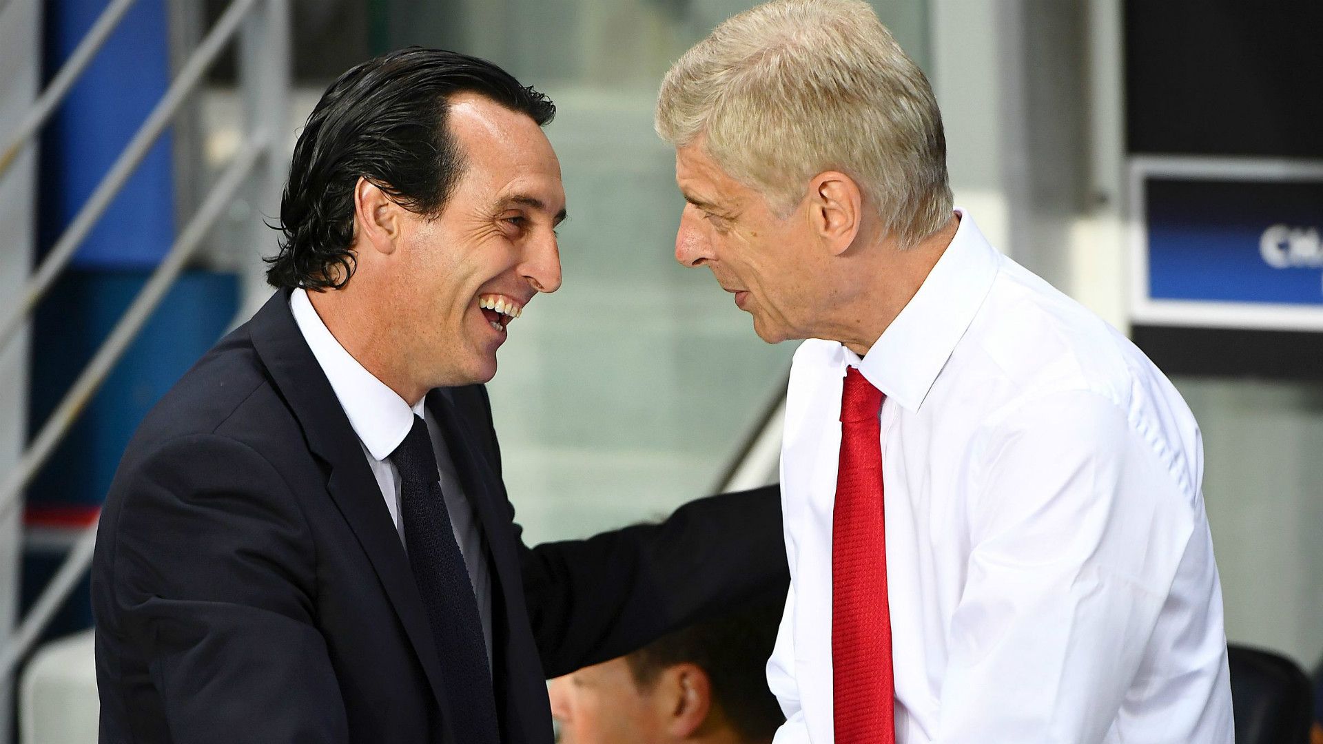 Unai Emery Arsene Wenger PSG Arsenal