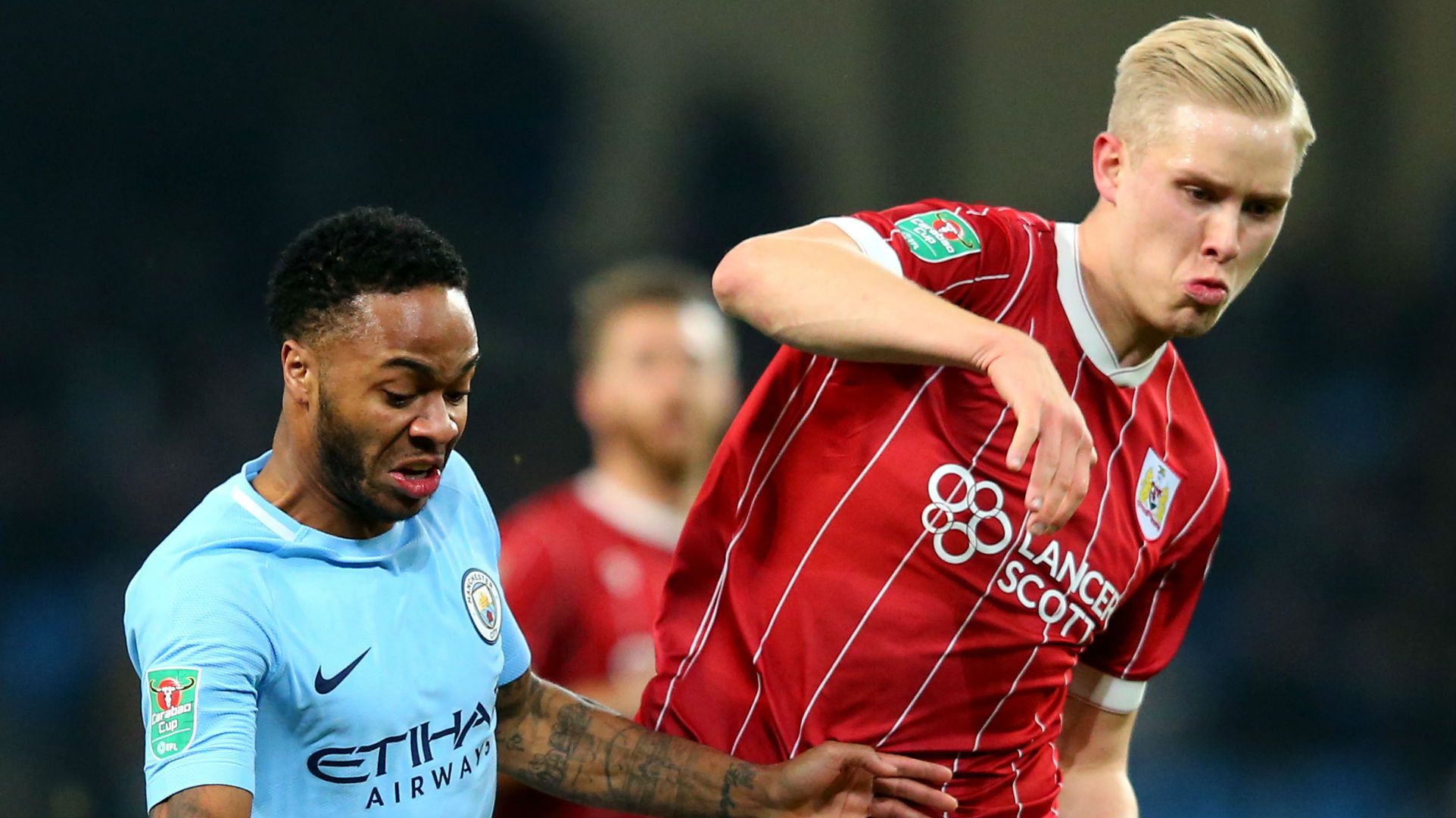 Raheem Sterling, Manchester City, Horour Magnusson, Bristol City