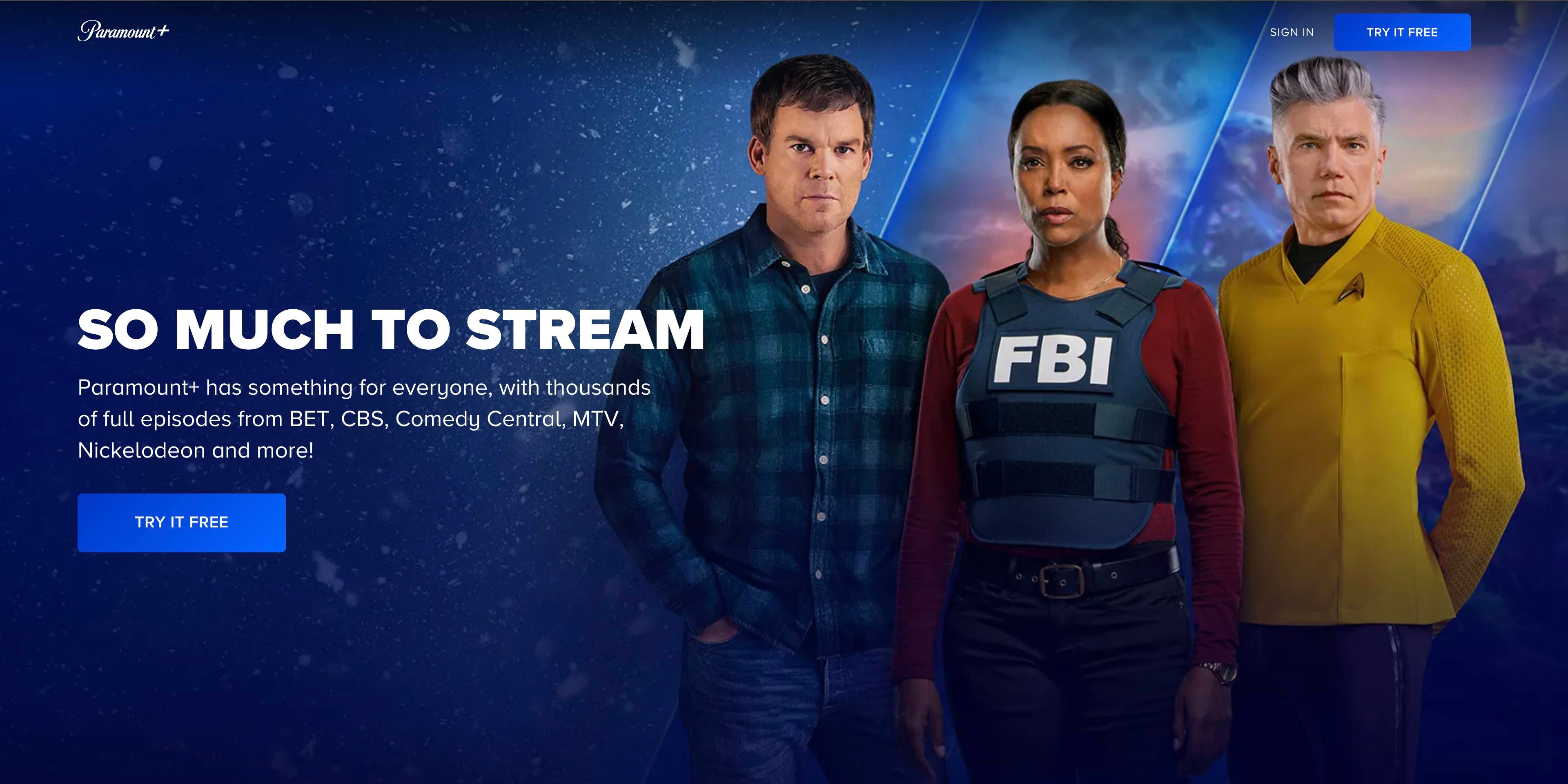 paramount plus shows