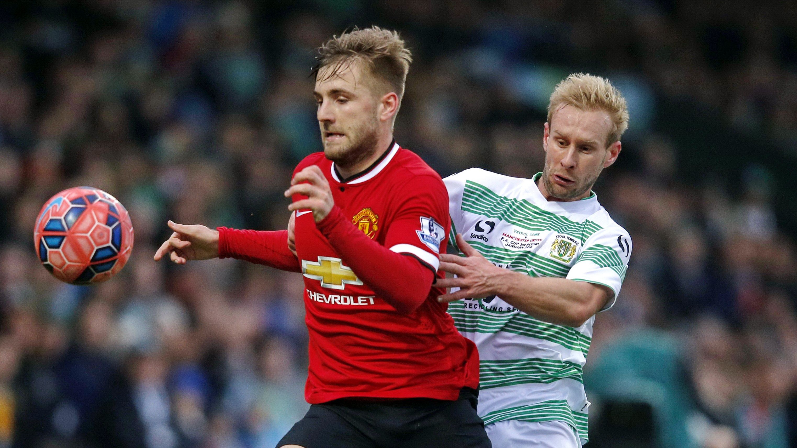 Simon Gillett Yeovil Town Luke Shaw Manchester United