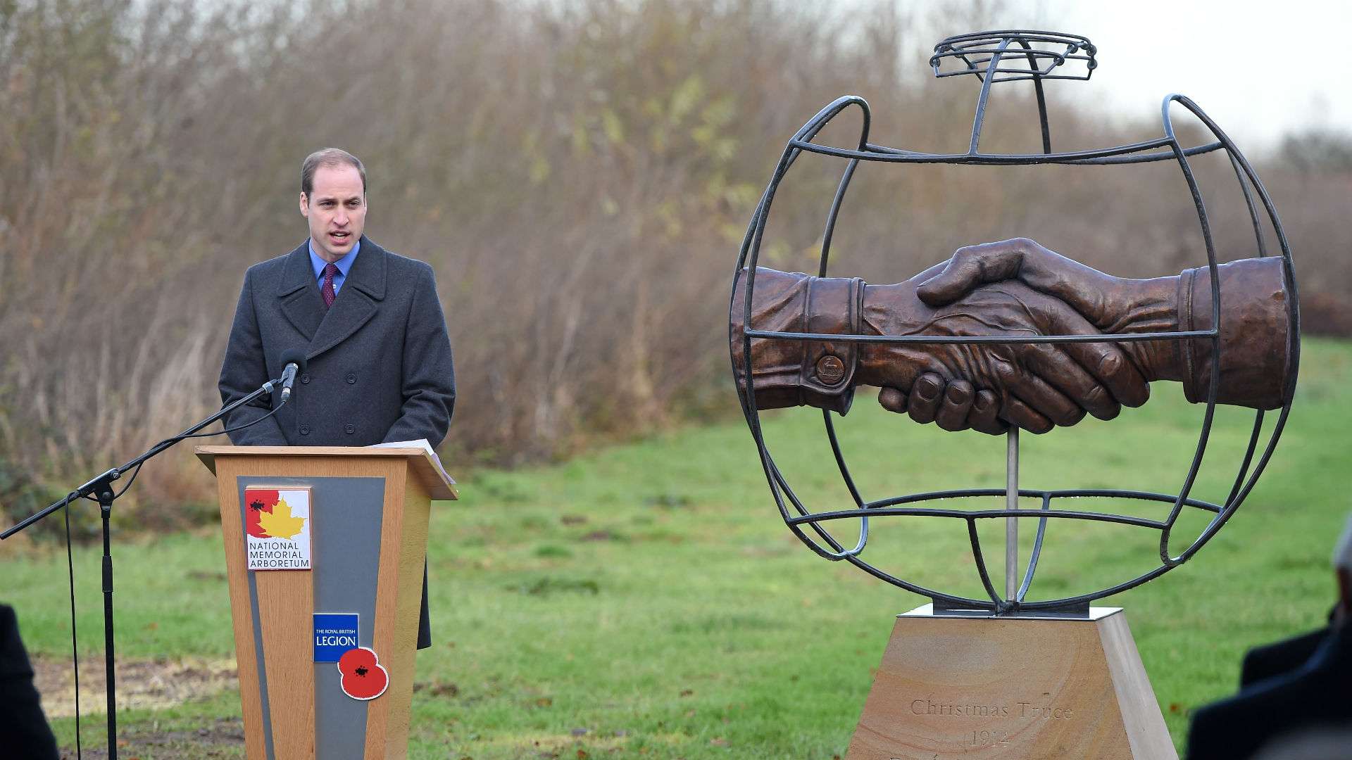 Christmas truce Prince William National Memorial Arboretum 2014