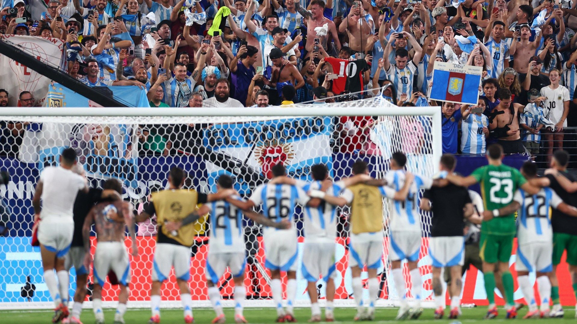 Argentina players and fans Copa America 2024