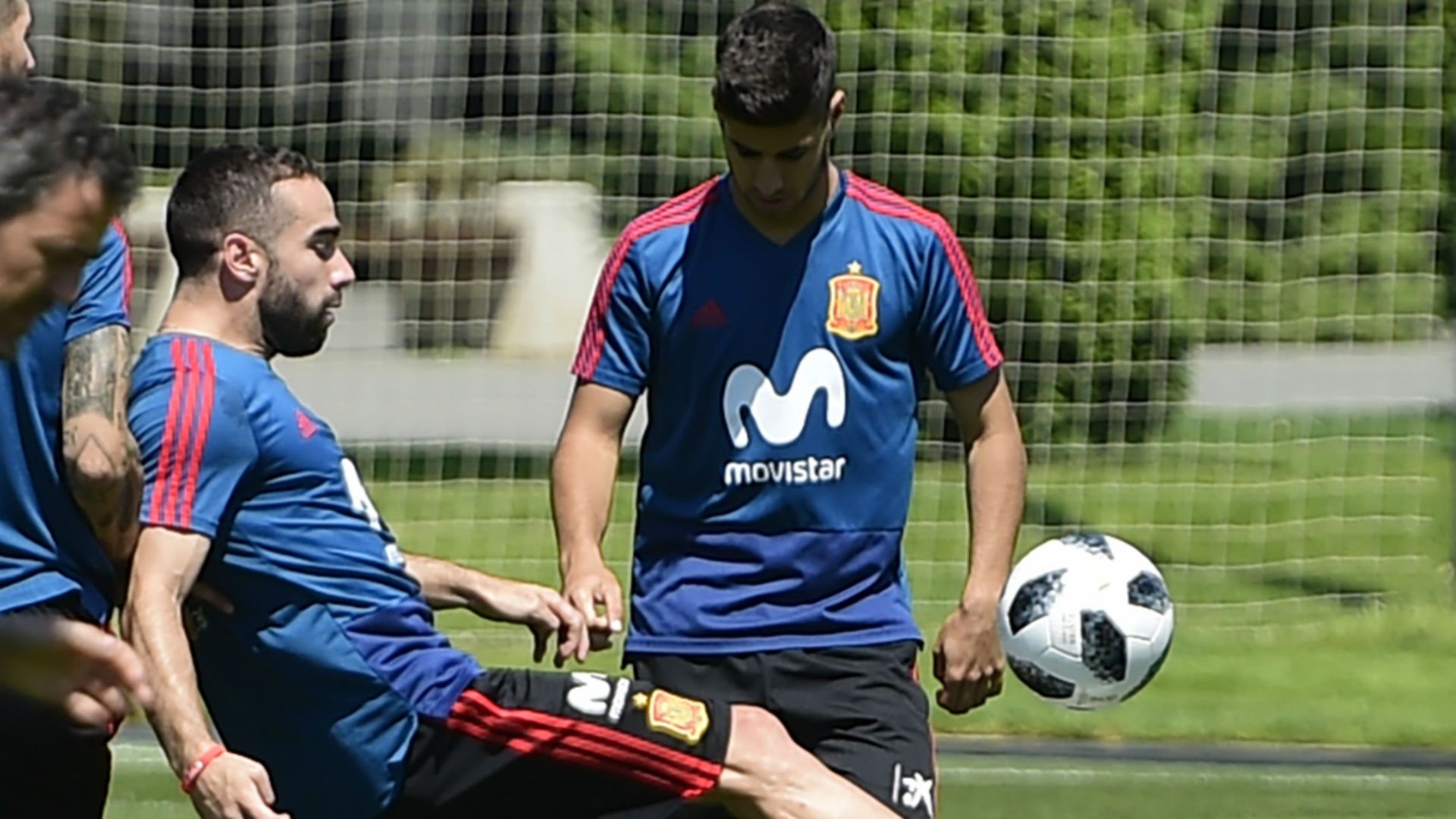 Carvajal Espanha treino 16 06 2018