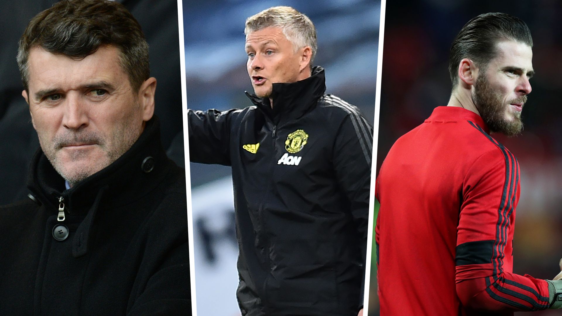 Keane Solskjaer De Gea Manchester United