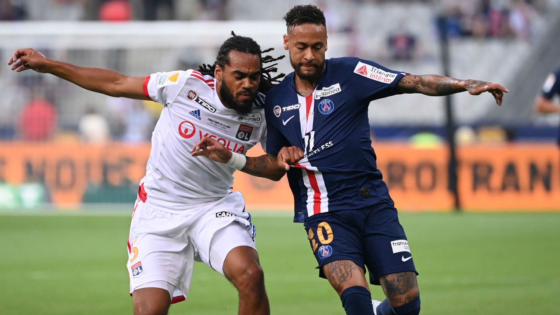 Neymar Jason Denayer PSG Lyon Coupe de la Ligue 31072020
