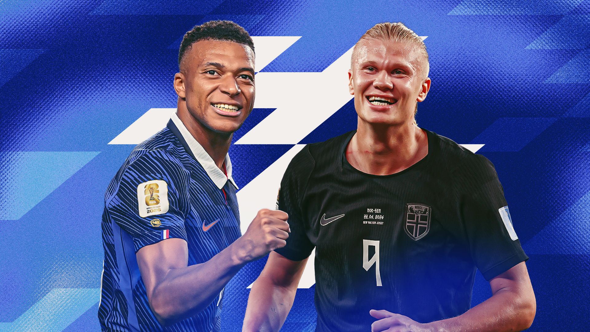 Mbappe vs Haaland GFX