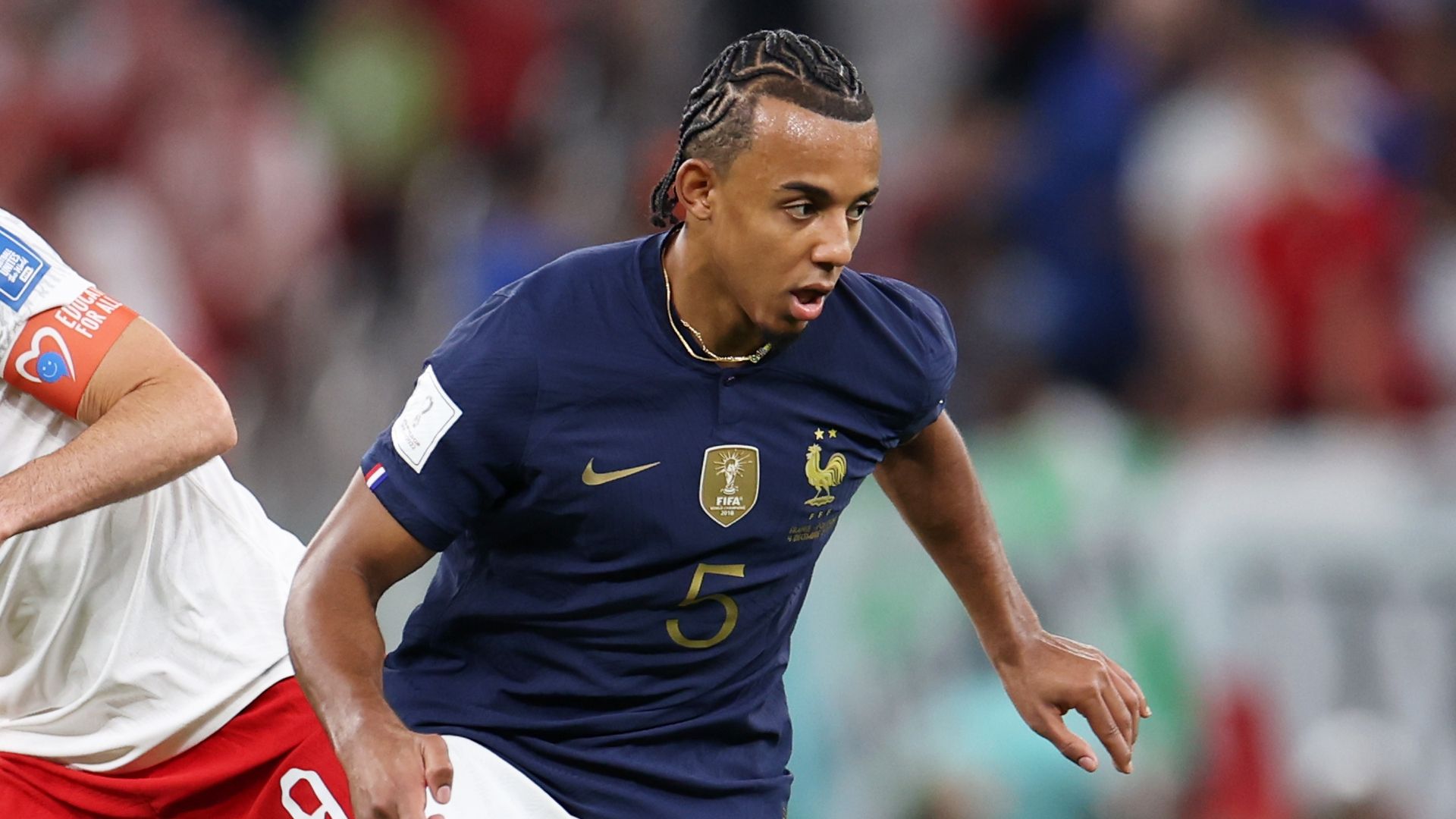 Jules Kounde necklace France World Cup 2022