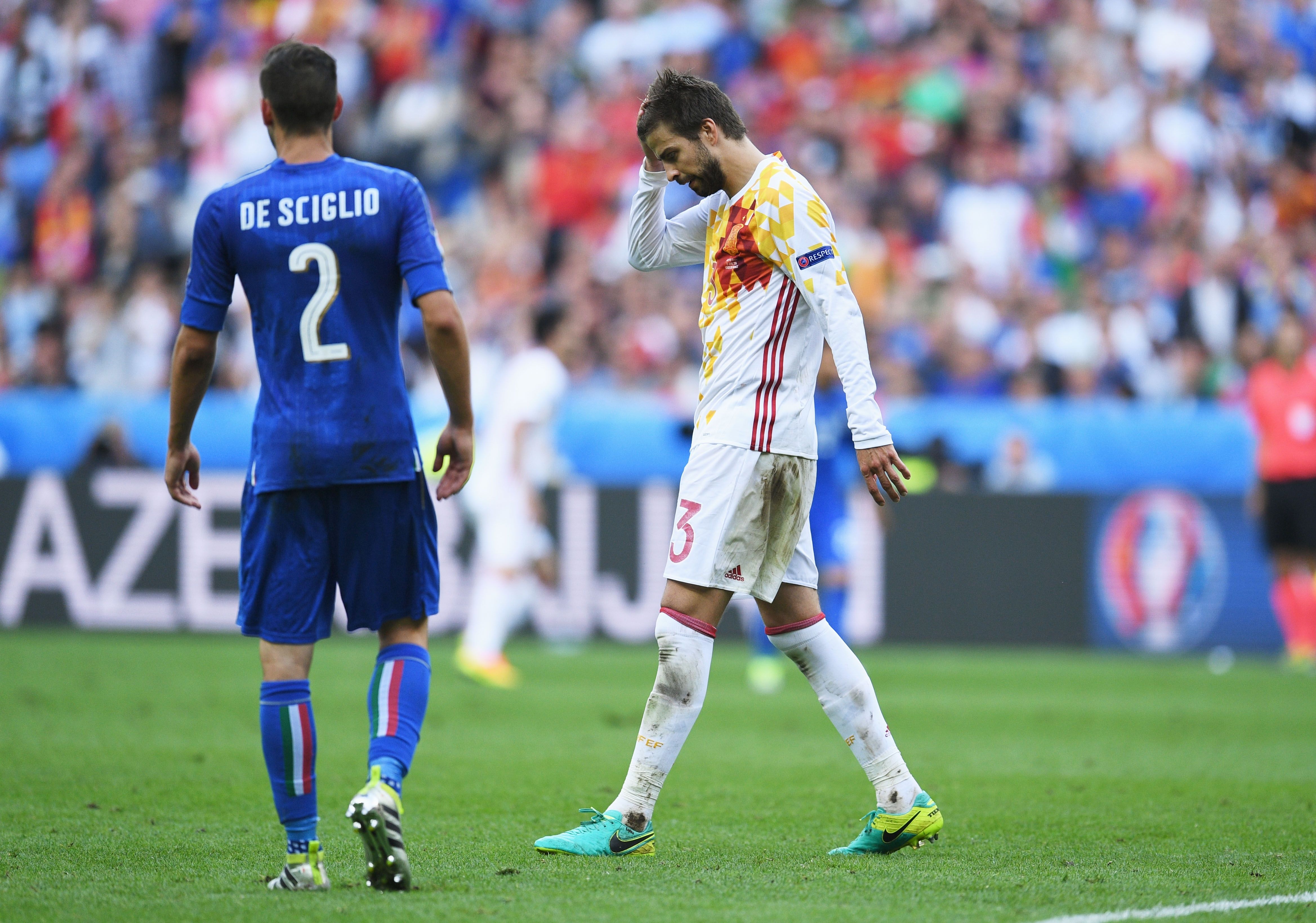 Gerard Pique Spain Italy 06272016