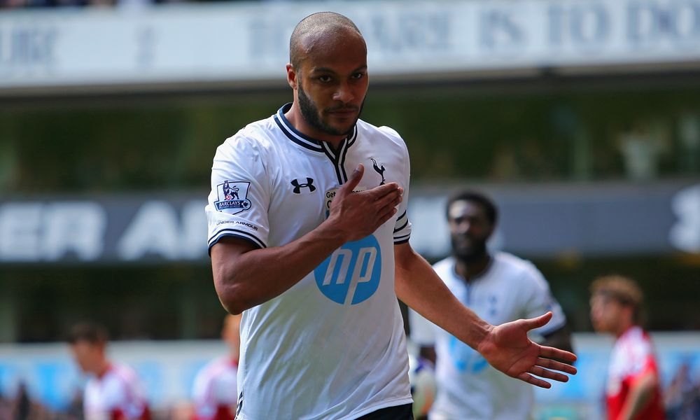 Younes Kaboul Tottenham Hotspur Fulham Premier League 04192014