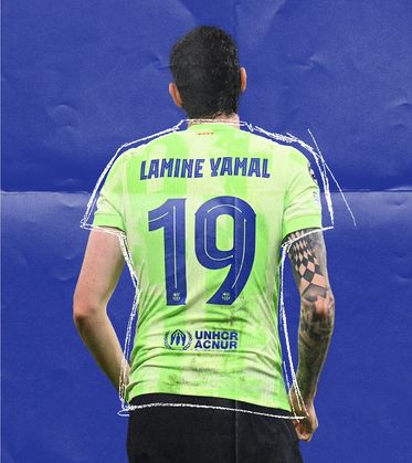 Alessandro Bastoni Lamine Yamal jersey