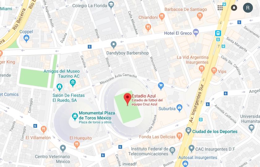 Mapa Azul