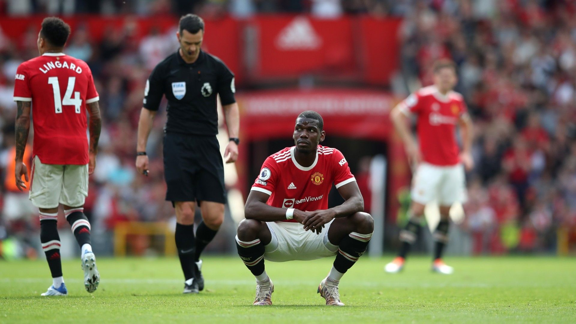 Paul Pogba Man Utd vs Norwich Premier League 2021-22