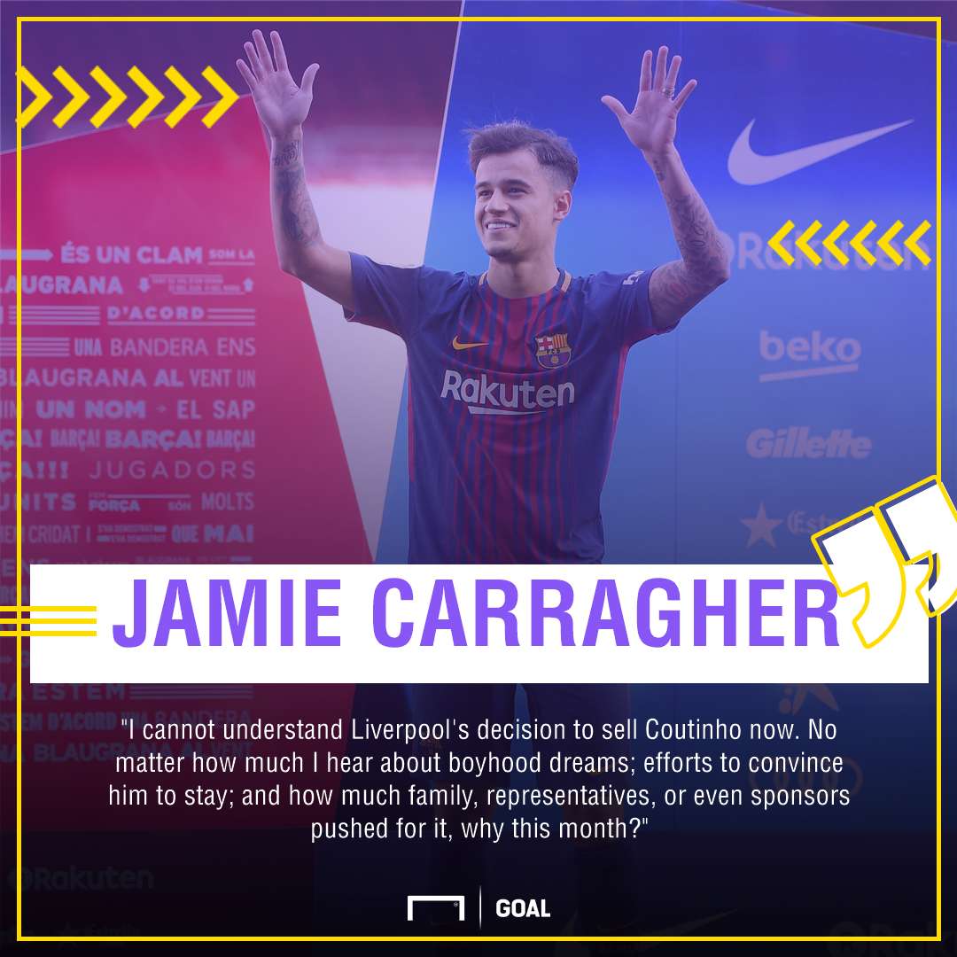 Philippe Coutinho Jamie Carragher why now