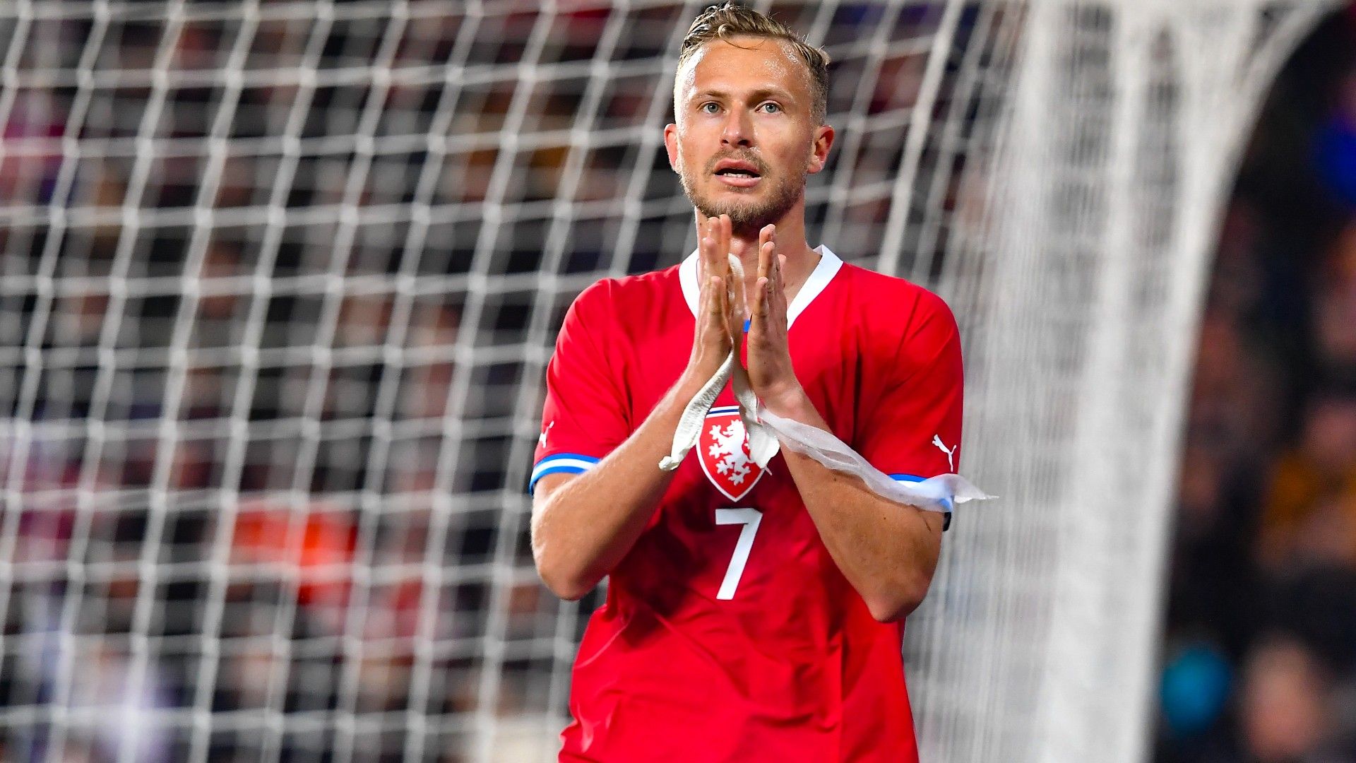 Czech Republic's midfielder #07 Antonin Barak