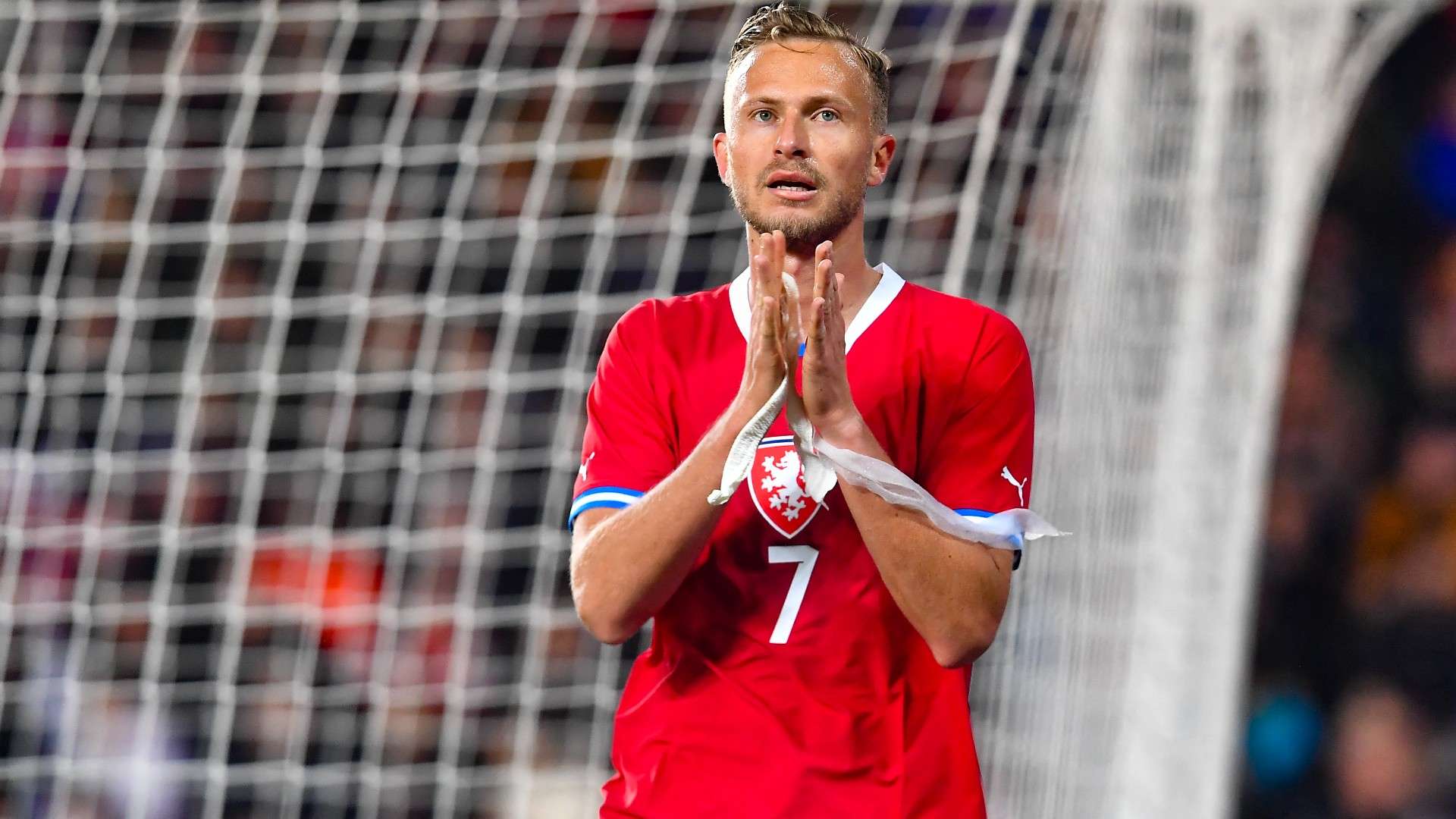 Czech Republic's midfielder #07 Antonin Barak