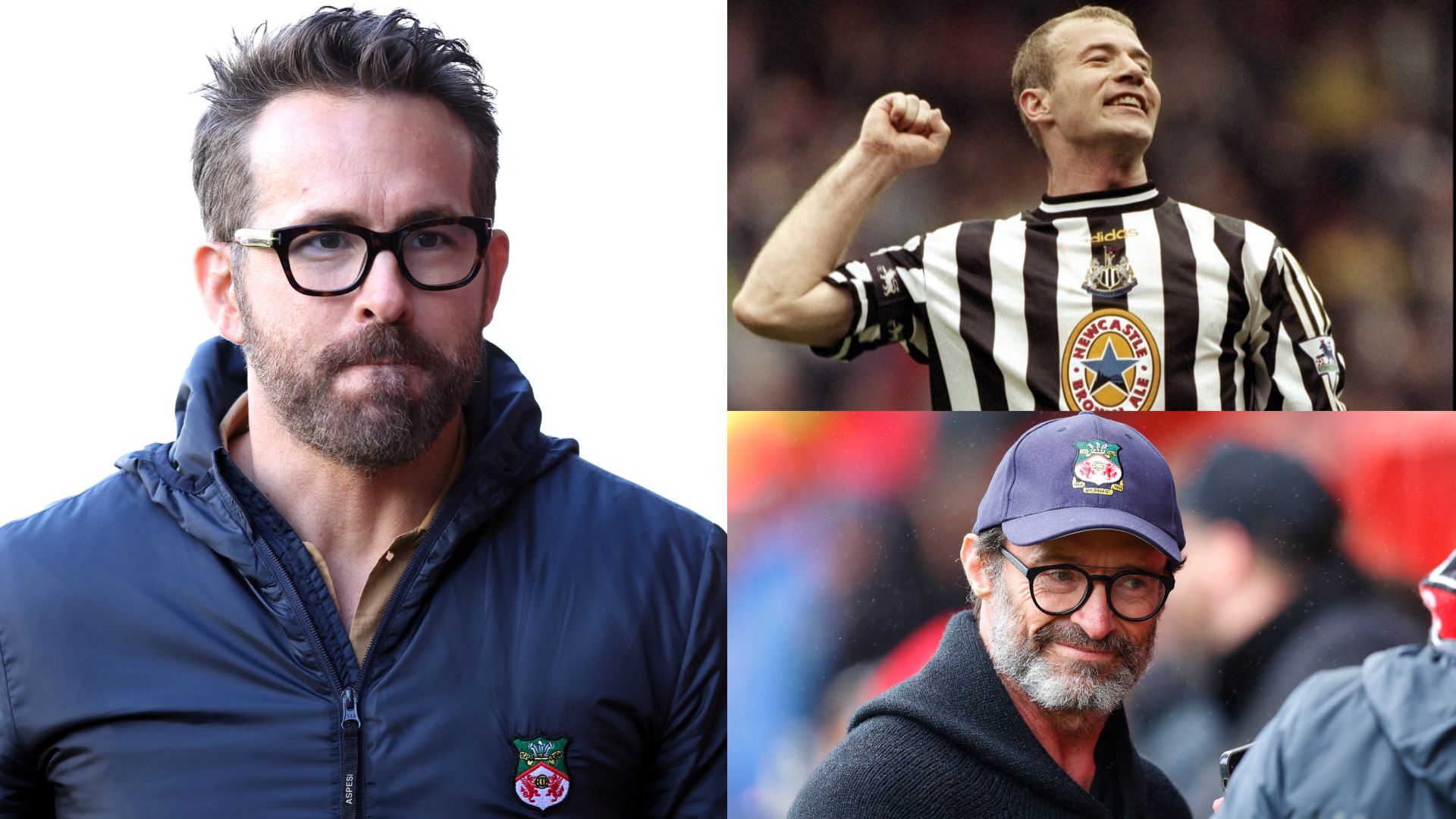 Ryan Reynolds Alan Shearer Hugh Jackman