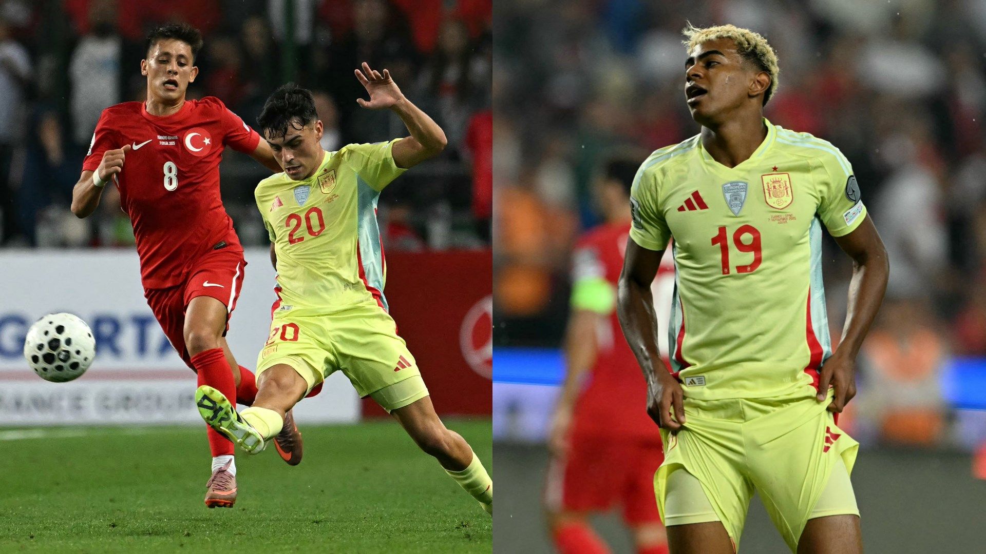 Lamine Yamal Arda Guler Spain Turkey