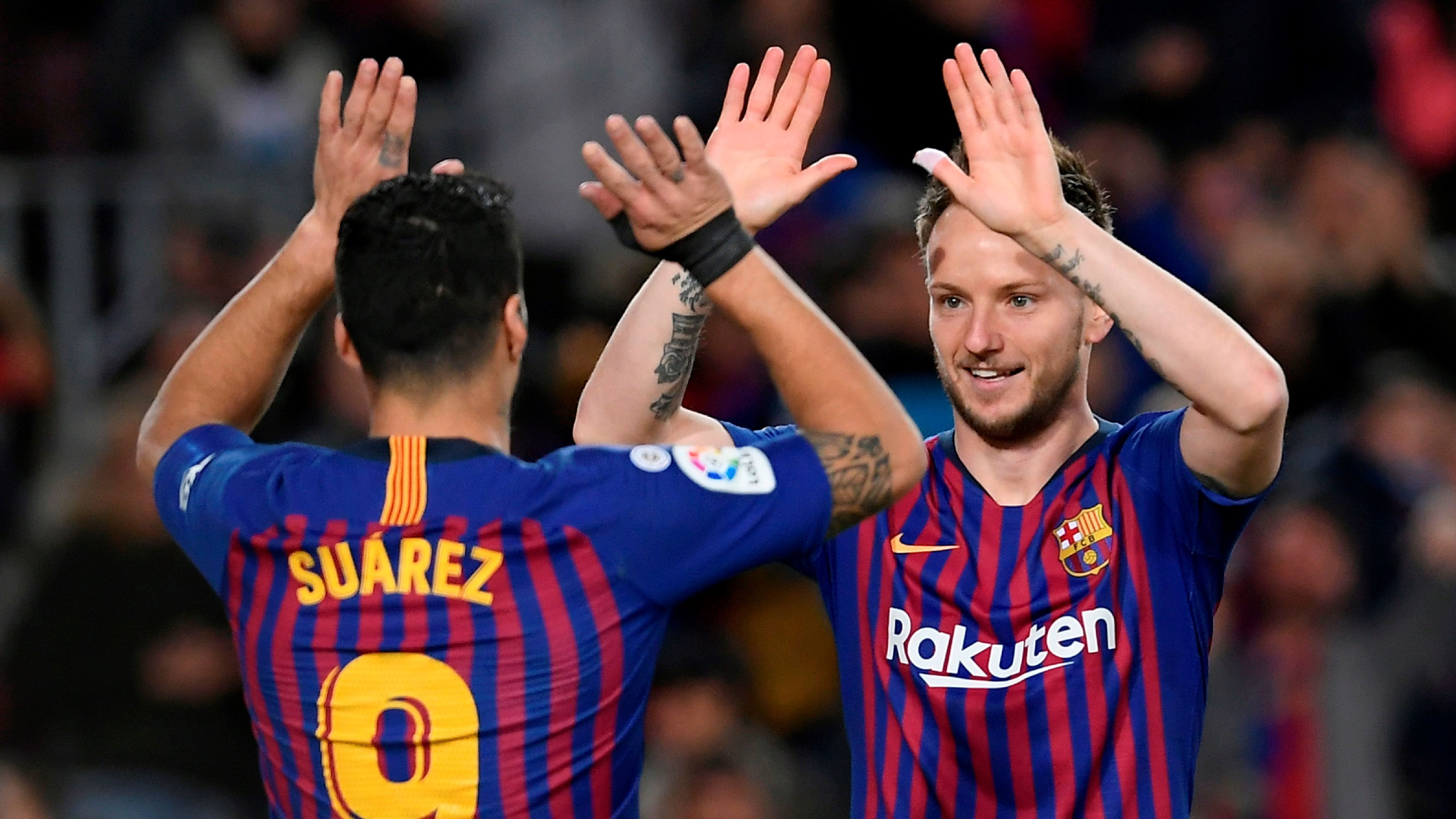 Luis Suarez Ivan Rakitic Barcelona Rayo Vallecano LaLiga 09032019