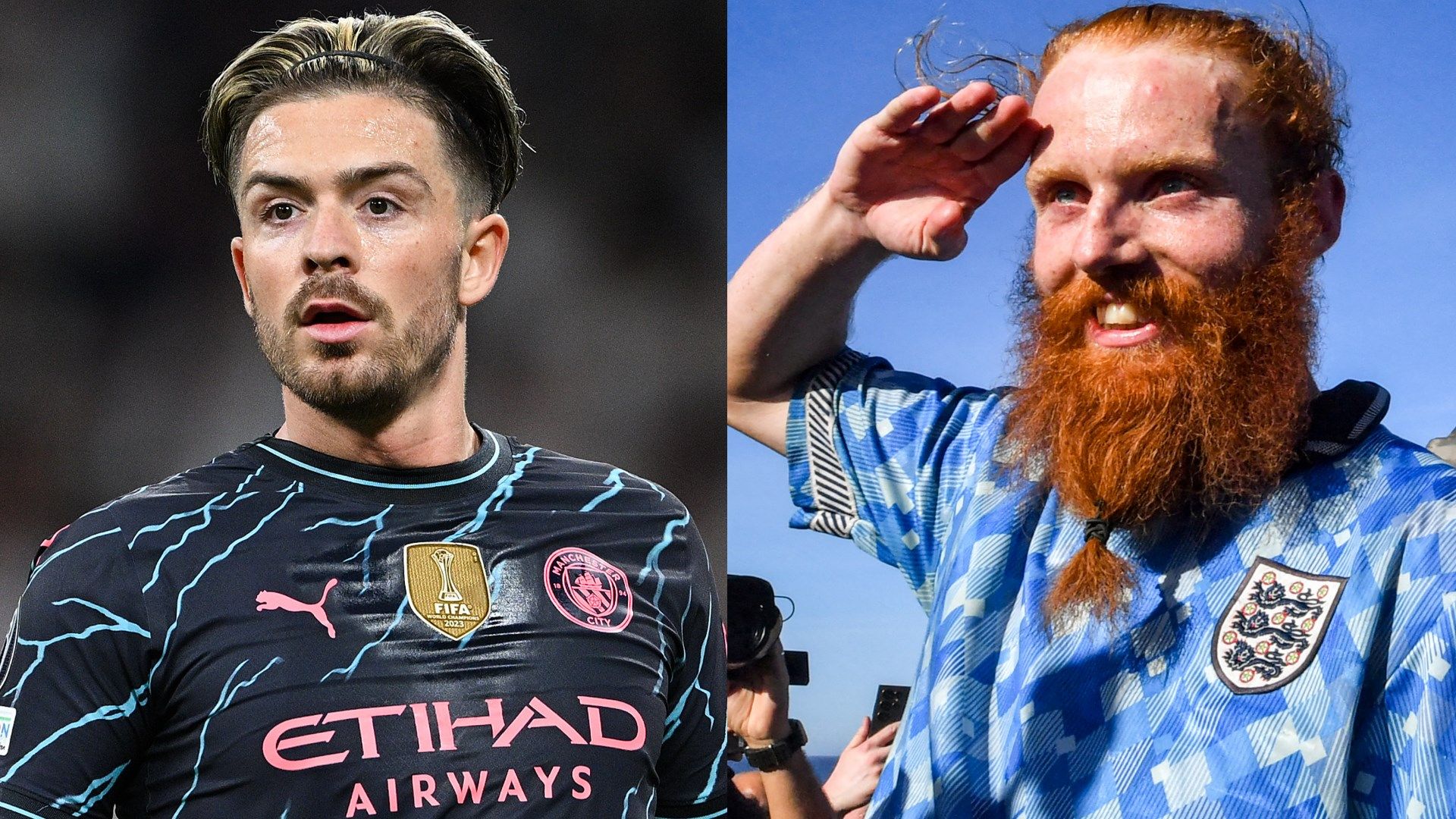 Jack Grealish and Russ Cook
