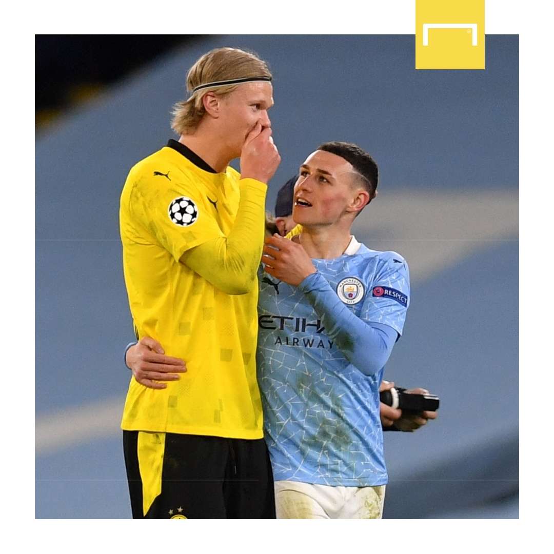 Erling Haaland Phil Foden GFX