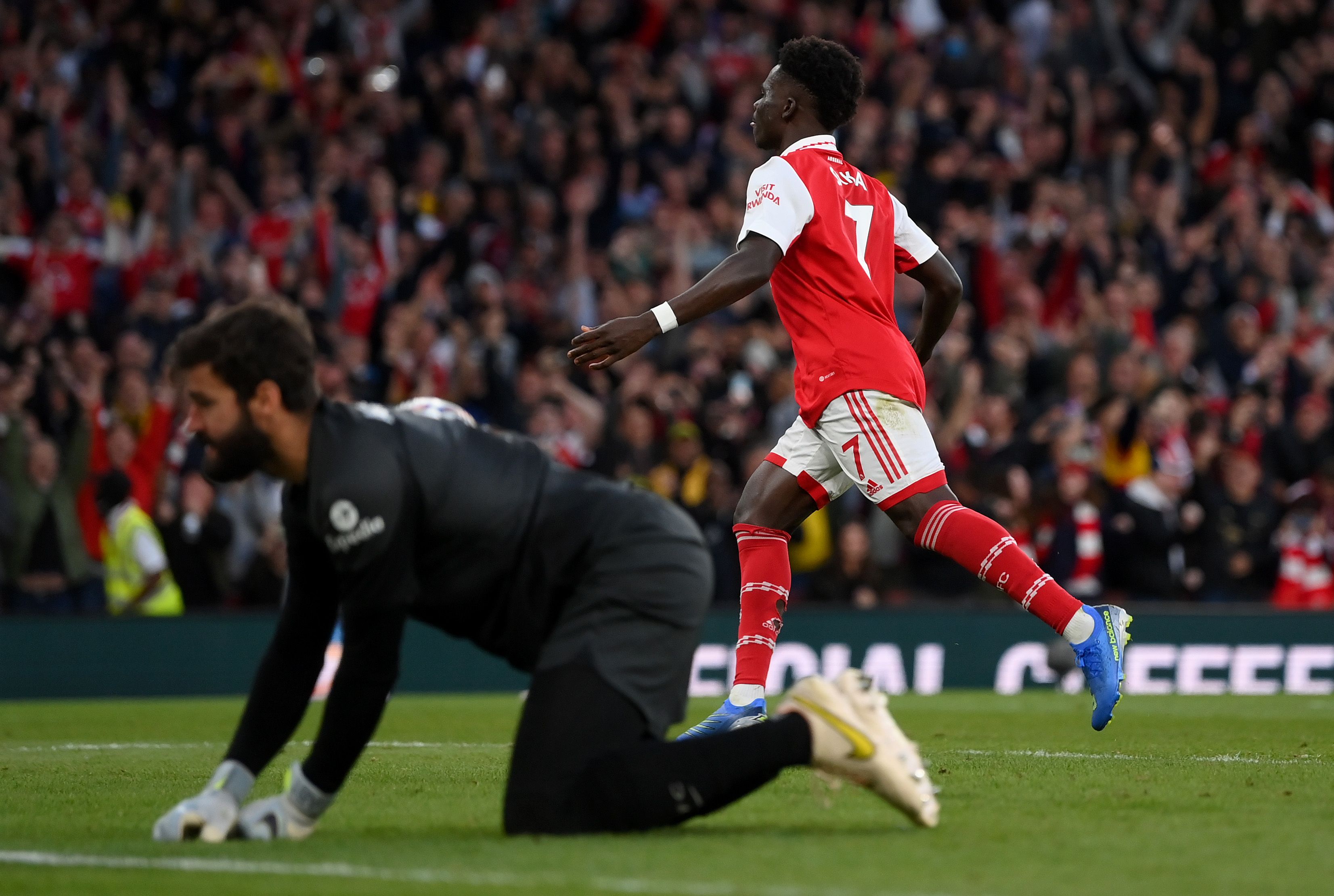 Bukayo Saka Arsenal Liverpool 2022-23