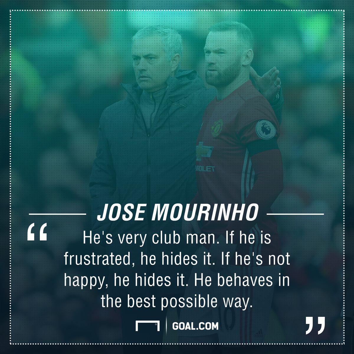 Jose Mourinho Wayne Rooney Manchester United