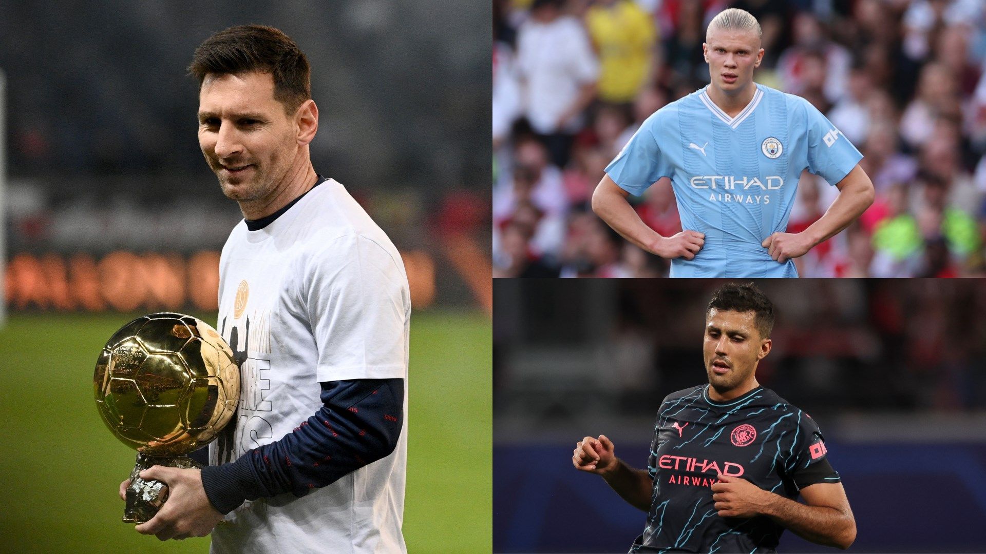 Messi-Haaland-Rodri-Man-City-Ballon-d'Or
