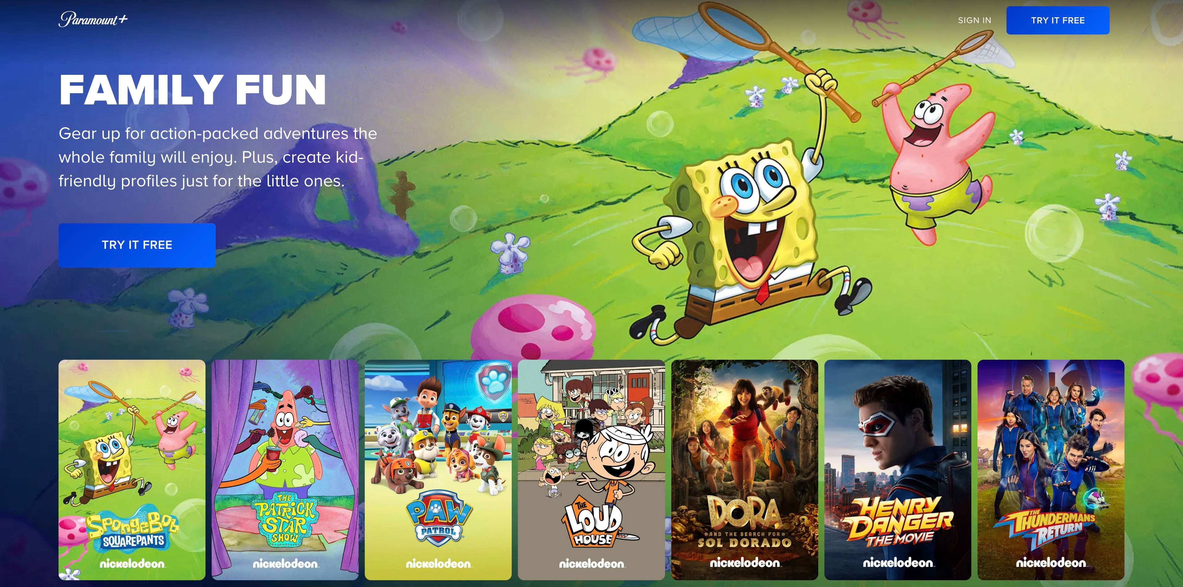 paramount plus kids