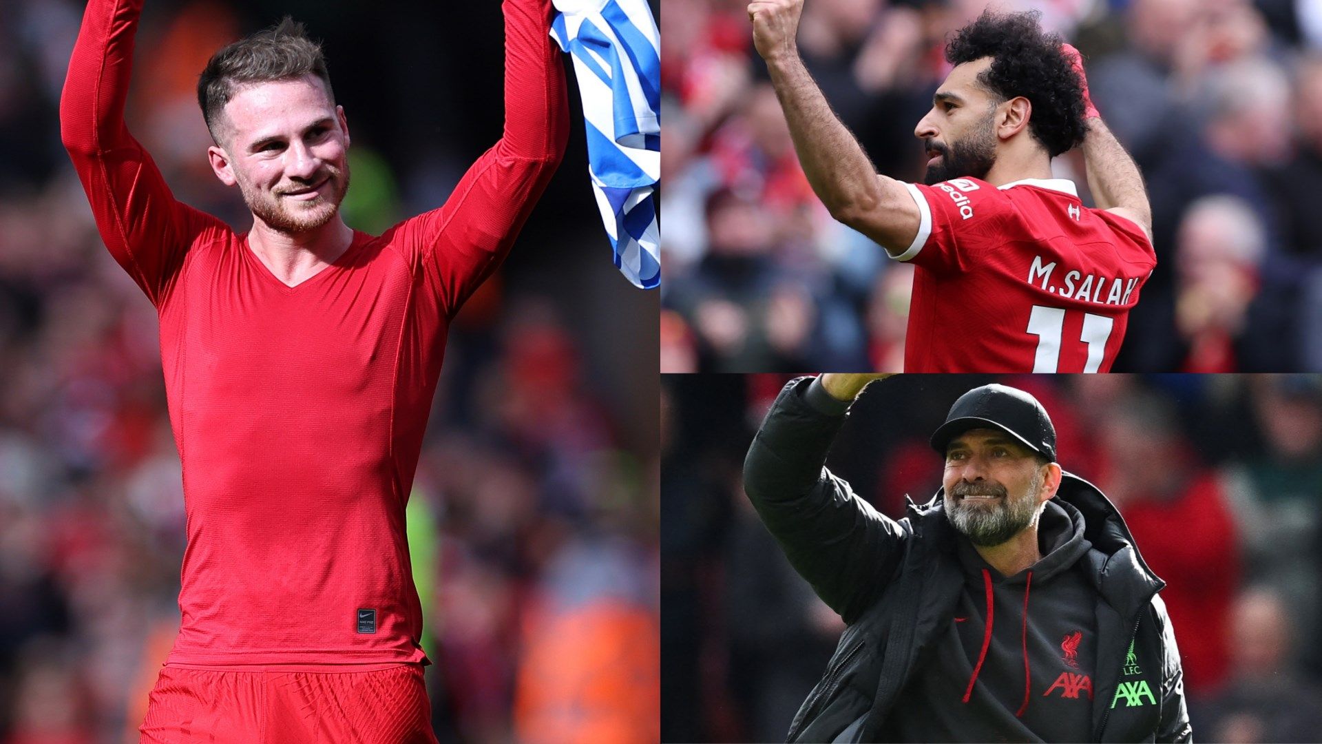 Mac Allister Salah Klopp Liverpool GFX