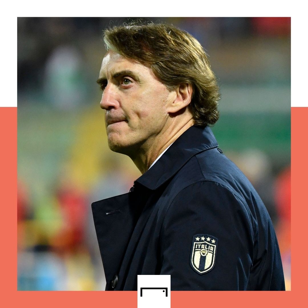 Roberto Mancini Italy North Macedonia World Cup play-off 2022 GFX