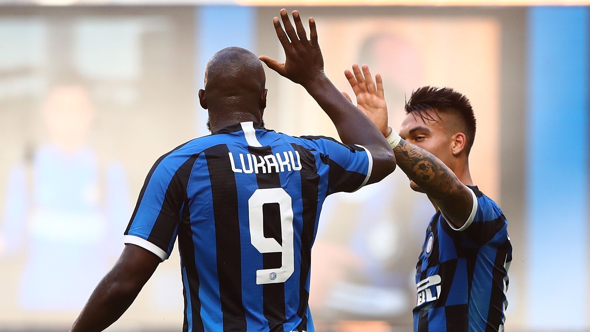 Romelu Lukaku Lautaro Martinez Inter Bologna Serie A