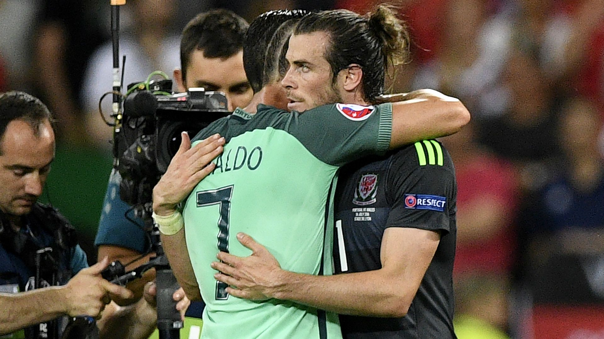 Cristiano Ronaldo Gareth Bale Portugal Wales UEFA Euro 2016
