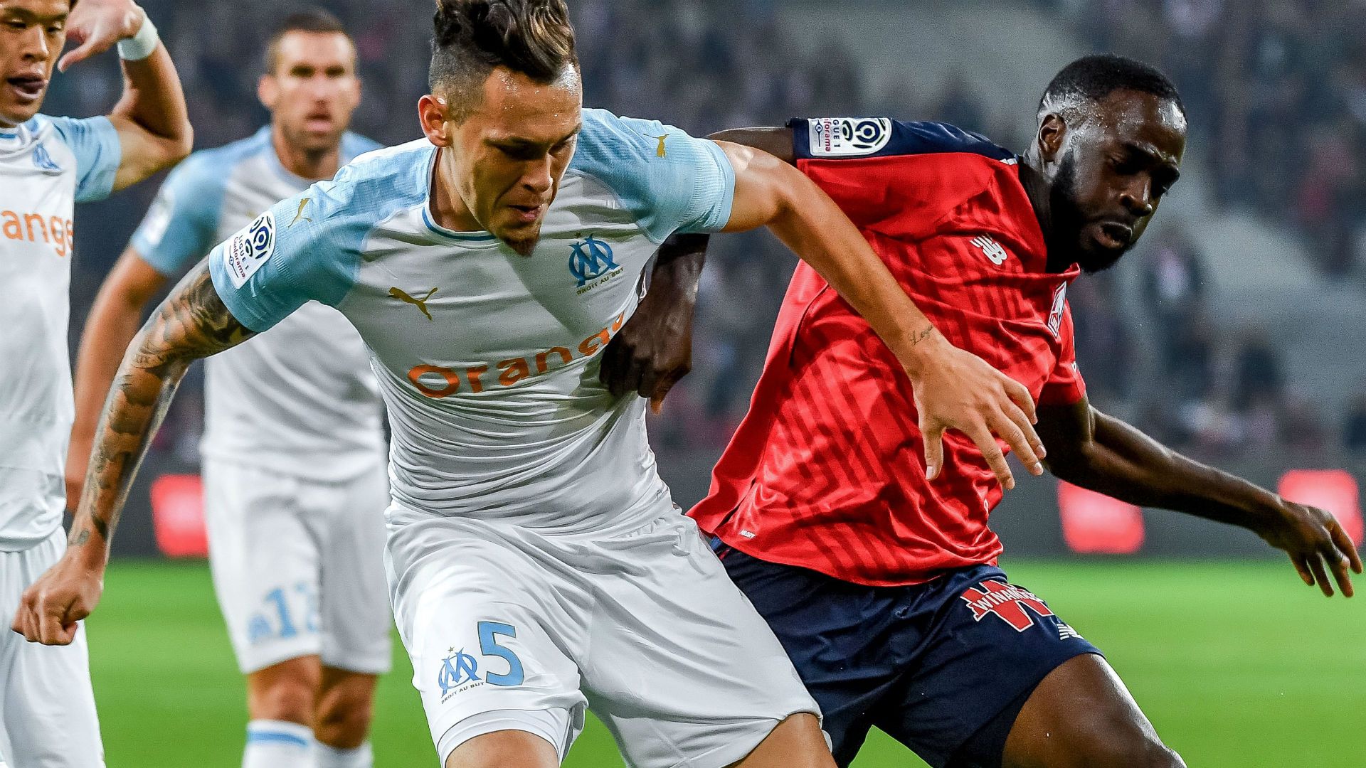 Lucas Ocampos Jonathan Ikone Lille Marseille Ligue 1 30092018