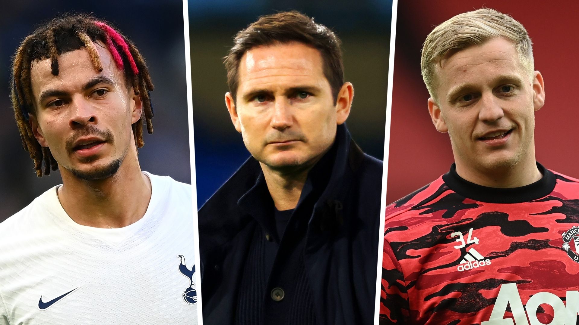 Dele Alli, Frank Lampard, Donny van de Beek